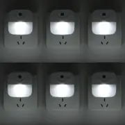 6 Pack LED Night Light Plug into Wall, Daylight White Color Dusk to Dawn Sensor