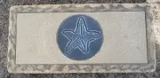 Starfish bench top mold concrete cement mold .150 abs plastic 31" x 14" x 2.5"