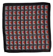 Paul Smith Silk Pocket Square / Handkerchief Mid-Century Optical Art Italy NWT