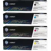HP 130A BK, C, M, Y Set of 4 Colour Laser Toners