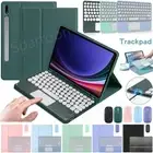 For Samsung Galaxy Tab S6 S7 S8 S9 FE A8 A9+ Tablet Touchpad Keyboard Case Cover