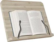 AIMALL Wooden Reading Rack Multi-Functional Stand, 8-Level Adjustable Bookshelf for Reading, Tablets, Waterproof, Smooth & Burr-Free Surface (Small 11"x7.87", Medium 13.4"x9.44", Large 14.9" x 11.4")