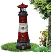 Solar Outdoor,LED Outdoor Resin Statue Solar - Creative Lighting Sculpture Lawn Ornament for Parks, Courtyard, Study, Garden