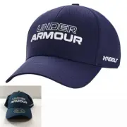 Under Armour Hat Cap Fitted Mens Extra Large Blue Golf Tour Golfing Everyday New