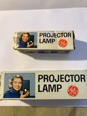 2 PC GE DFY 115-120V 1000W and GE CDS/CDX 115-120V 100W PROJECTION LAMPS