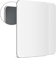 Mavoro Magnetic Locker Mirror | 17,5 x 22,5 cm Acrylic Mirror - Unbreakable Mirror | Sleek Frameless Mirror | Glassless Safety Kids Mirror (2 Pack)