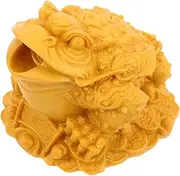 Tea Pet Frog Ornament Simulated Frog Pond Fountain Spout Home Decor Pump for Living Room