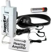SuperEar Personal Sound Amplification Product Increases Ambient Sound Gain 50dB