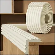 Foam Safety Strips, Self-Adhesive Edge Protector, W Type Children's Anti Collision Strip, Table Corners Cushion Bumper for Glass Table Furniture Fireplace，Light Blue-6m/19.68ft