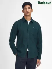 Barbour® Green Robertson Long Sleeves 100% Cotton Shirt (AM8055) | $195