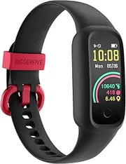 [BIGGERFIVE] Vigor 2 L Kids Fitness Tracker Watch for Boys Girls Ages 5-15, Activity Tracker, Sleep Monitor, IP68 Waterproof, Pedometer, Calorie Step Counter Watch, Black
