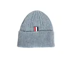 [THOM BROWNE] $ bar ribbed beanie Grey