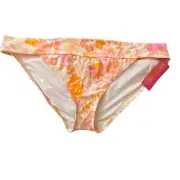 NWT Ninety-Nine Degrees Retro Bot Banded Hipster Swim Bottom Bikini Junior XXL