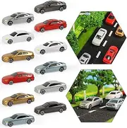 [Evemodel] 20pcs OO HO Scale 1:75 Model Car Model Train Layout Building Accessories Scenery (20pcs - 1:75 Scale)