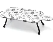 Duwee 15"x30" Table Top Ironing Board Extra Wide With Anti-Rust Hanging Hook