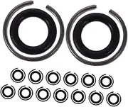 SHINEOFI 15 Sets Impact Retaining Ring - Wrench Socket Clip With Fit Replacement Pneumatic Type Impact Wrench Drive Socket Retainer Ring