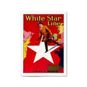 White Star Line Vintage Shipping Advert Wall Art #4