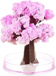 Crystal Growing Kit, Mini Flower Tree Crystal Growing Cherry Blossom Paper Crystal Trees Toys Desk Decor Kids on Birthday, Christmas Style 2, Growing Christmas Tree, Crystal Growing