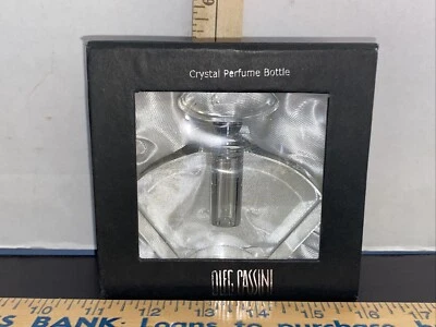 Oleg Cassini Crystal Perfume Bottle -Signed Colleen 136260