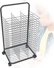 Art Drying Rack for Classroom,Art Storage Rack,20 Removable Shelves,Suitable for Home and Art School Drying Rack