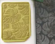 MONSTERA Texture mat for Polymer Clay | Flexible Texture Stamp |