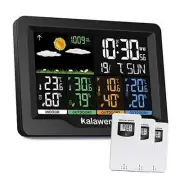 Home Wireless Weather Station Multiple Sensors with Atomic Clock,