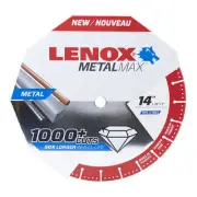 Lenox 1972932 METALMAX Diamond Edge Cutoff Wheel 14" x 1"