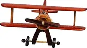 Alipis Wooden Propeller Airplane Decoration Vintage Style Model for Desktop or Bookshelf