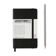Leuchtturm1917 Agenda Notebook Pocket A6 Lined - Black