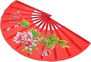 [BESPORTBLE] Kung Fu Fan Small Hand Fan Folding Fans Handheld Hand Fan Foldable Wedding Fans Foldable Hand Fan Dancing Fans Folding Hand Fan Decorative Folding Fans Hand Held Fan Plastic Red