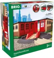 BRIO Large Garage 33736 &Police 33825 & Firetruck 33811 & Metro train and tunnel