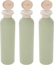 Shampoo Travel Container 250ML Refillable Shampoo Conditioner Bottles Squeeze Bottles with Flip Cap Plastic Travel Bottles for Lotion-3PCS Containers with Lids
