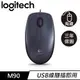 Logitech 羅技 M90 有線滑鼠 USB 黑