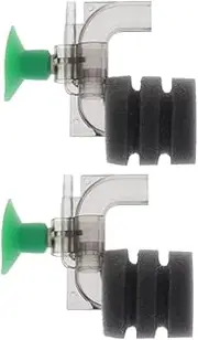 Happyyami Aquarium Accessories 2 Pack Mini Sponge Filters Suction Cup for Fish Tank