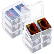 Vicenpal 300 Card Storage Box Compatible with Mtg TCG Clear Plastic Trading C...