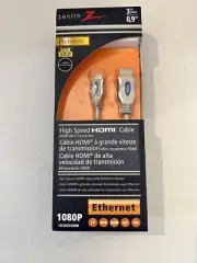 New Zenith VH3003HDMN High Speed HDMI Cable Mini Connector 3ft Premium 24K Gold