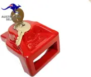 GHAL-KA Red Aluminum Glad Hand Lock (Keyed Alike), 1 Pack