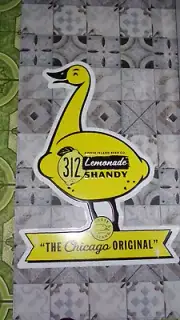312 Lemonade Shandy Goose Island Beer Co Metal Beer Tacker Sign New HTF