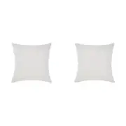 2PK Linen House Ferrara White European Pillowcase 65x65cm - White