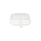 With Handle Seasoning Storage Plate 4 Compartment Fruit Plate Vinegar