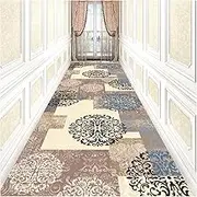 SPXMQSS Runner Rugs for Hallway, Washable Runner Rug, Non-Slip Wear-Resistant Carpet Runners Indoor for Hallways Entrance Laundry Room Kitchen Bathroom F 100x500cm