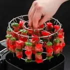 Stainless Steel Oven Kebab Rack Skewer Stand Holder Air Fryer Accessory