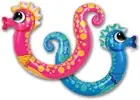 Swimming Pool Noodle Floaties for Kids, Seahorse, 2 Pack