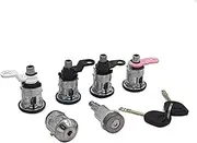 AL092 95VBB22050FG 1027009 Complete Lock Set Ignition Switch Fuel Barrel Sliding Side Door Lock, for Ford, Transit MK5 1994-2000 Auto Ignition Lock Cylinder