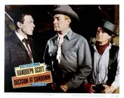 Decision At Sundown Lobby Card John Archer Randolph Scott Noah- 1957 Old Photo