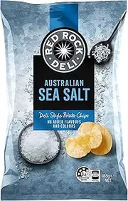 Red Rock Deli Sea Salt Potato Chips Share Pack 165g