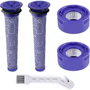 BOOC Washable Vacuum Filter Replacement Kit for Dyson Dyson V8+, V8, V7 (2 Set)