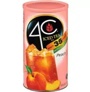 4Counts 82.6 oz./count 35 QT Peach Iced Tea Mix