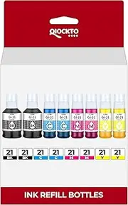 GI-21 Ink Refill Bottles G3270 G3290 G4270 G4280 Ink Refill Compatible with 21 GI-21 GI21 Ink Refill Bottles for MegaTank G3270 G3290 G4270 G4280 G1220 G3260 G2270 G2260 G1230 G3262 G3272 Printer