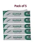 5 x SULPHUR 10% OINTMENT CREAM ACNE BLACKHEAD SPOT SCABIES PSORIASIS ECZEMA US